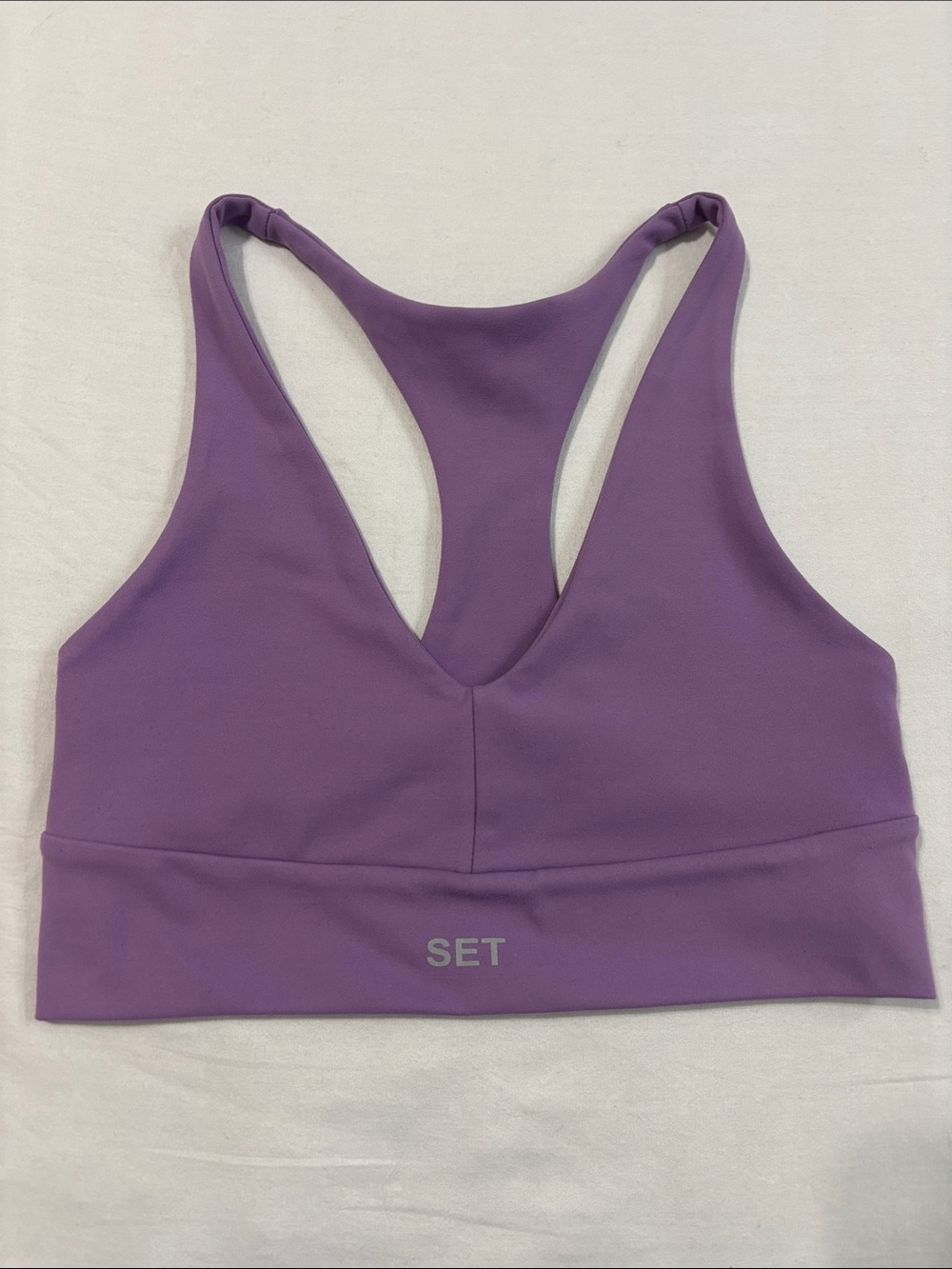 Set Active Purple Racerback Sports Bra